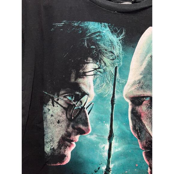Womens Harry Potter And The Deathly Hollows Shirt Voldemort Tee Movie Women - Picture 3 of 13